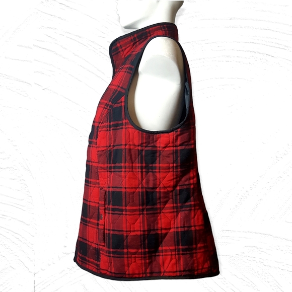 Vintage Northern Reflections quilted lined plaid zip up collared poc… - Picture 4 of 12